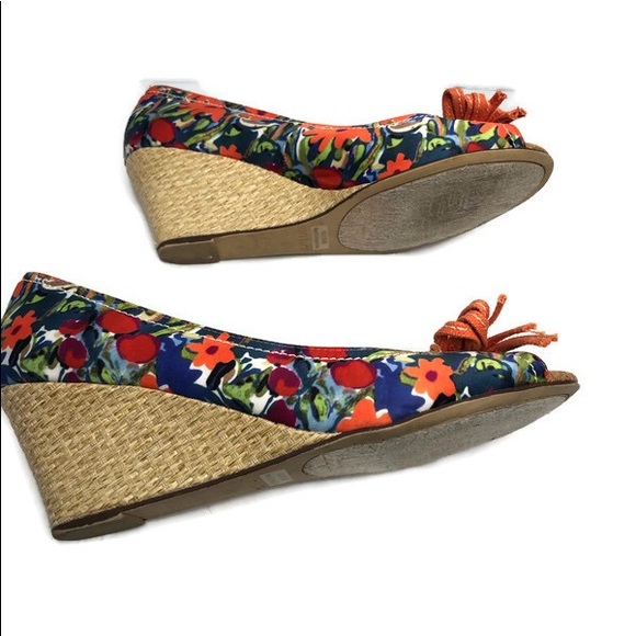 Unisa floral open toe woven unastor wedges 8.5 - Picture 6 of 8